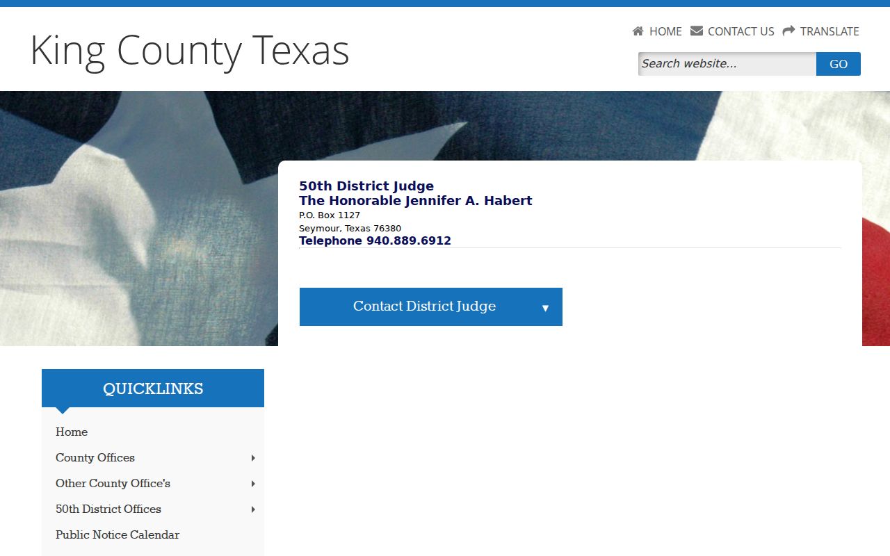 King County warrant records route: official 50th District Court contact page
